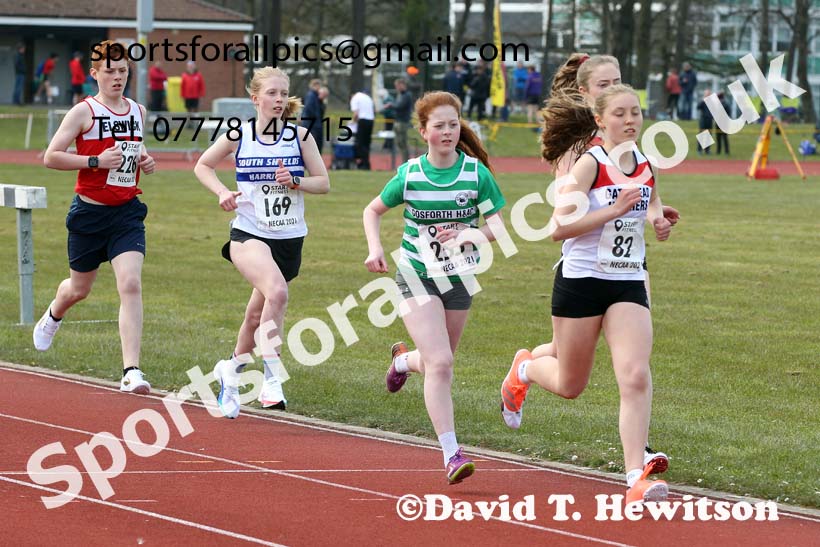 3000 metres, 2021 NECAA Open Graded Meeting, Morpeth. Photo: David T. Hewitson/Sports for All Pics